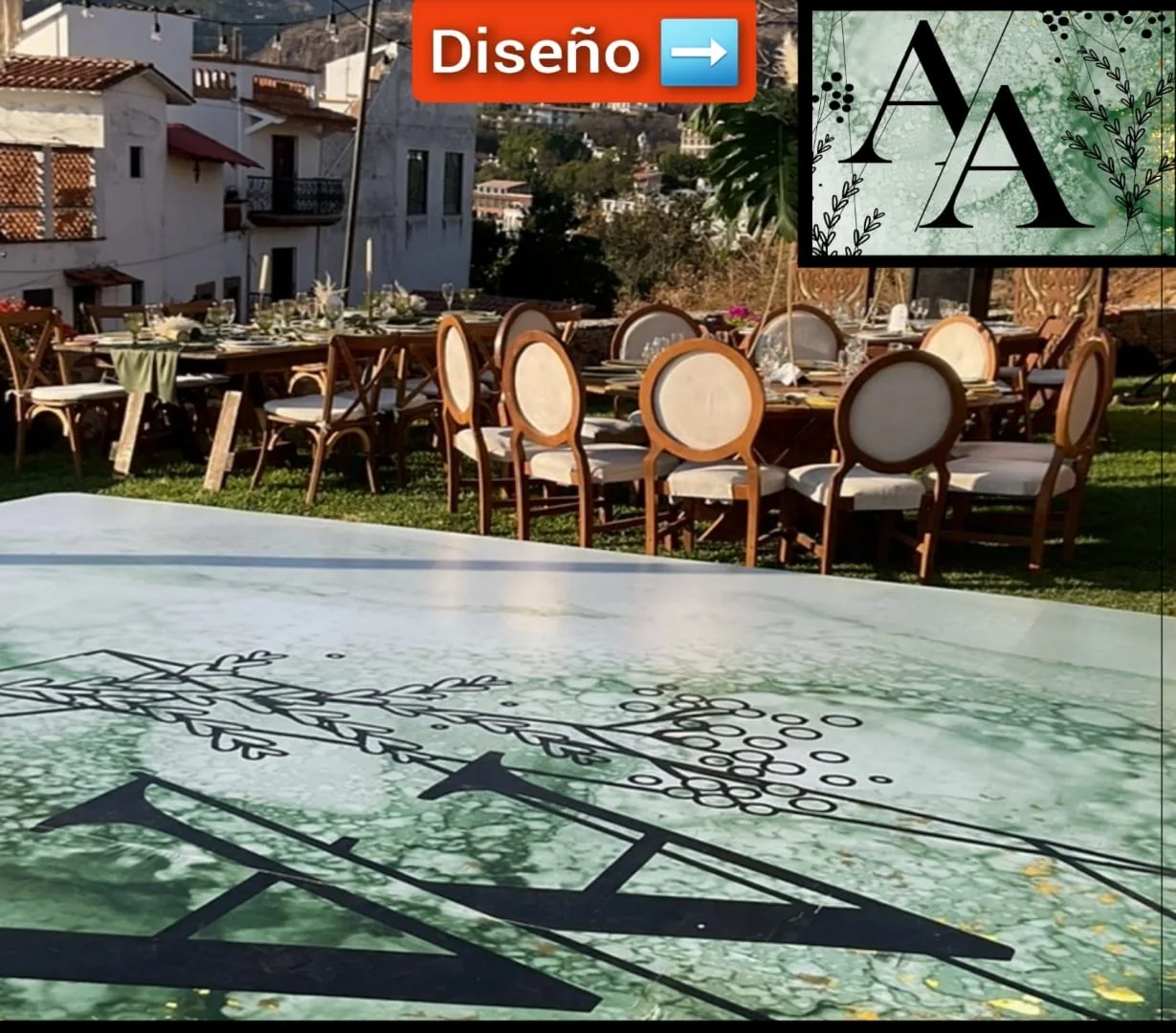 Pista personalizada impresa en vinil